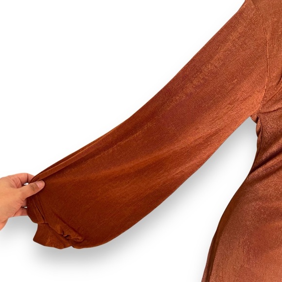 L*Space Melissa Dress Coffee Size Large NWT - Picture 5 of 11